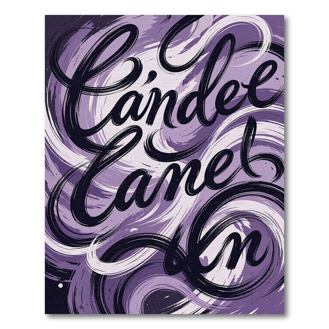 Abstract Swirling Lavender Brush Stroke Art Rug