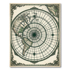 Vintage Chart Cartography World Map Rug