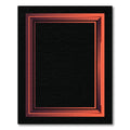 Gradient Orange Rectangular Frame Rug