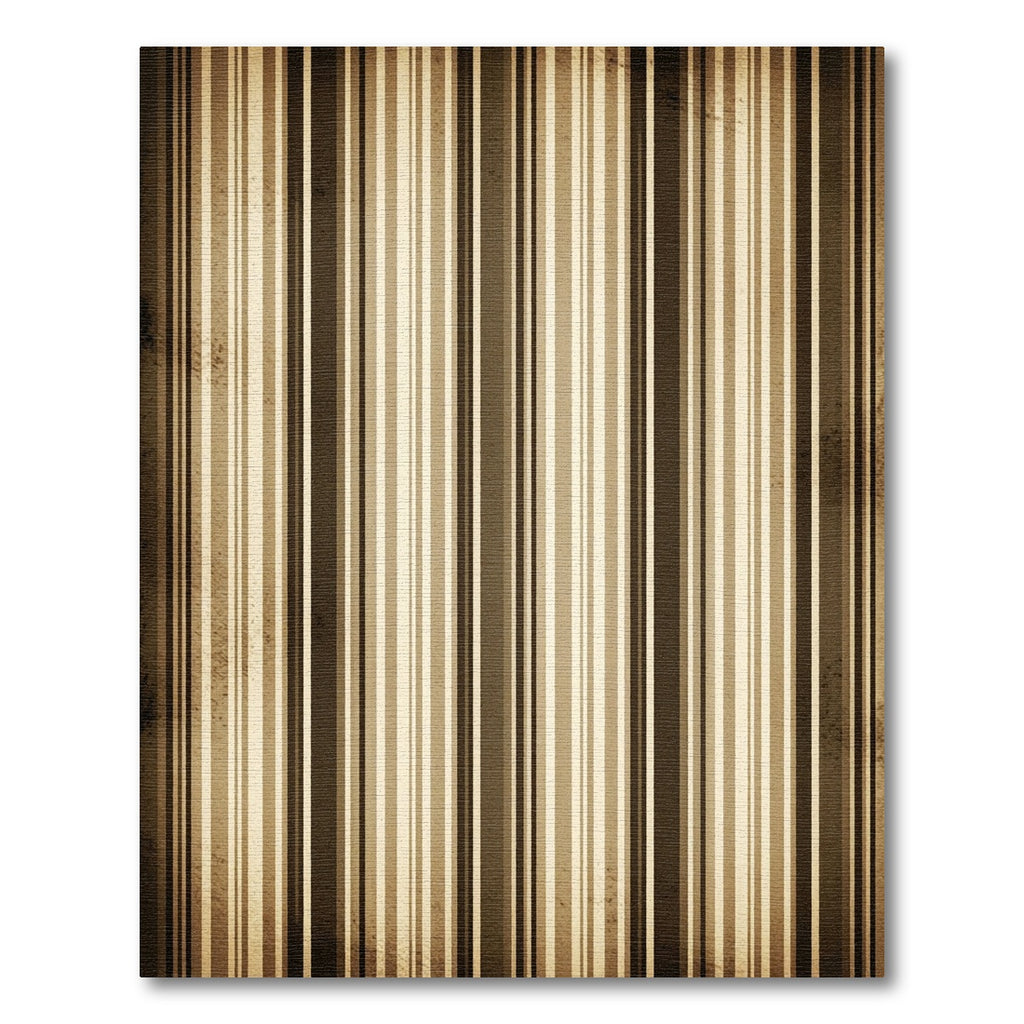 Vintage Sepia Neutral Vertical Stripe Rug