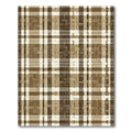 Earth Tone Woven Plaid Basketweave Rug
