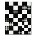Black and White Plaid Checkerboard Aesthetic Rug
