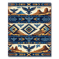 Majestic Eagle Desert Geometric Rug