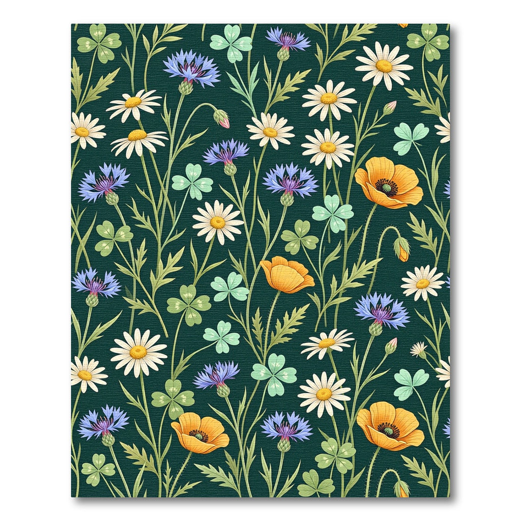 Enchanting Meadow floral composition Rug