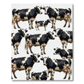 Monochromatic Black and White Holstein Cow Herd Rug