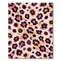 Modern Blush and Ochre Leopard Spot Rug
