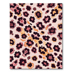 Modern Blush and Ochre Leopard Spot Rug