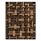 Warm Earth Tone Woven Texture Rug