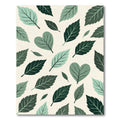 Lush Green Botanical Heart Leaf Rug