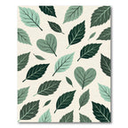 Lush Green Botanical Heart Leaf Rug