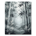 Monochromatic Bamboo Forest Meadow Rug