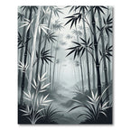 Monochromatic Bamboo Forest Meadow Rug
