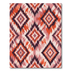 Warm Tribal Diamond Ethnic Rug