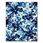 Swaying Indigo Ink Flow Orchid Rug