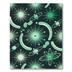 Retro Space Age Atomic Burst Rug