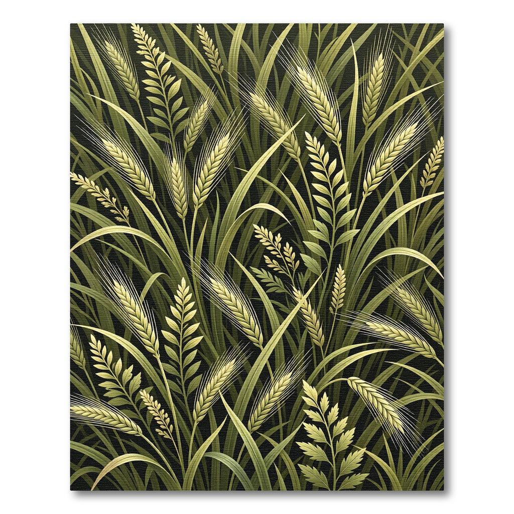 Lush Golden Wheat Field Grass Rug