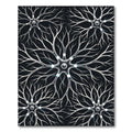 Abstract White Neuron Network Rug