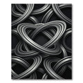 Monochromatic Intertwined Abstract Loops Rug