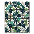 Lush Emerald Grapevine Trellis Botanical Rug