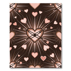 Pink Hearts Bursting Radiance Rug