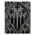 Monochromatic Gothic Arch Stone Trellis Rug