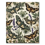 Botanical Moth and Wildflower Meadow Rug