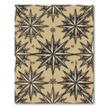 Vintage Compass Star Geometric Sand Rug