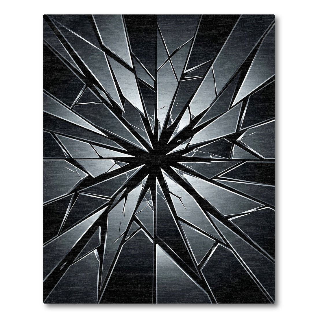 Shattered Glass Crystal Explosion Rug