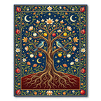 Celestial Tree of Life Birds Pomegranates Rug