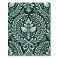 Seafoam Green Laurel Berry Emblem Rug