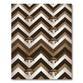 Brown Mushroom Chevron Zigzag Rug