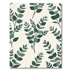 Eucalyptus Sprig Cream Botanical Arrangement Rug