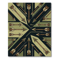 Woodland Arrow Geometric Composition Rug