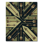 Woodland Arrow Geometric Composition Rug