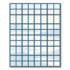 Indigo Grid Landscape Window View Rug
