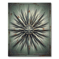 Distressed Silver Sunburst Star Rug