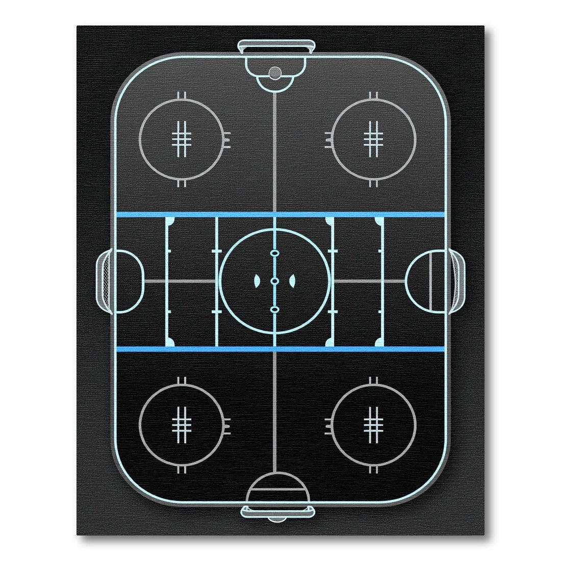 Neon Sports Arena Graphic Rug