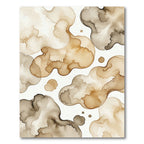 Organic Neutral Coffee Ink Blot Rug