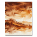Abstract Amber Watercolor Ink Cloud Rug