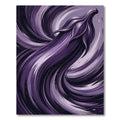 Lush Violet Swirling Plum Abstract Rug