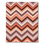 Retro Earthy Chevron Zigzag Area Rug