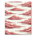 Dreamy Pink Cloudy Sky Illustration Rug