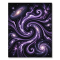 Cosmic Violet Swirling Galaxy Nebula Rug