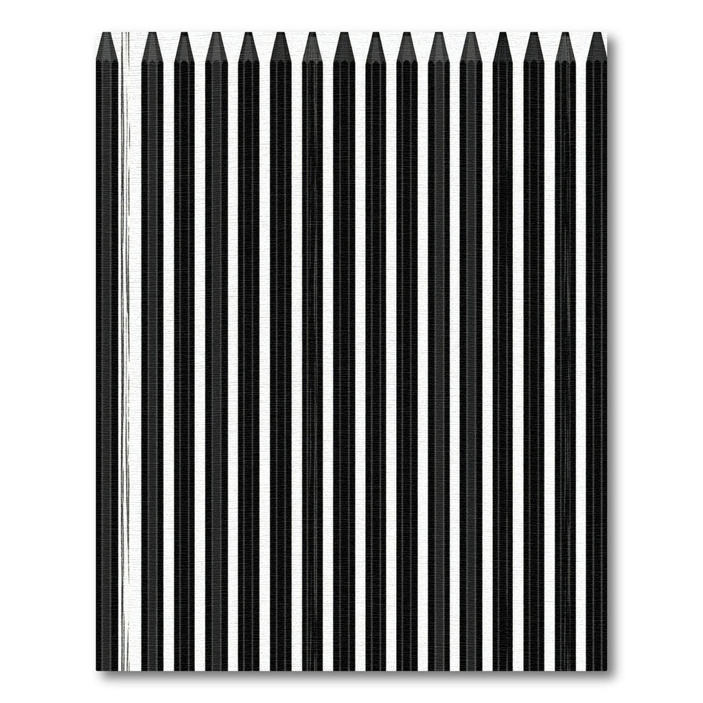 Minimalist Monochrome Vertical Striped Art Rug