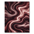 Abstract Chocolate Swirl Fluid Art Rug