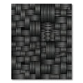 Monochrome Woven Texture Grid Rug