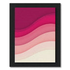 Modern Ombr Pink Layered Wave Rug