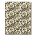 Earthy Toned Floral Arrangement Rug
