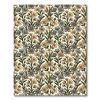 Earthy Toned Floral Arrangement Rug