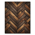 Rustic Herringbone Wood Grain Rug